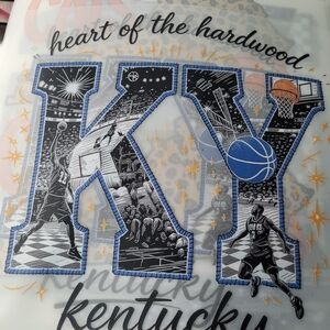 Kentucky Basketball Graphic Hoodie Choice Of Size Medium - Xlarge and Color